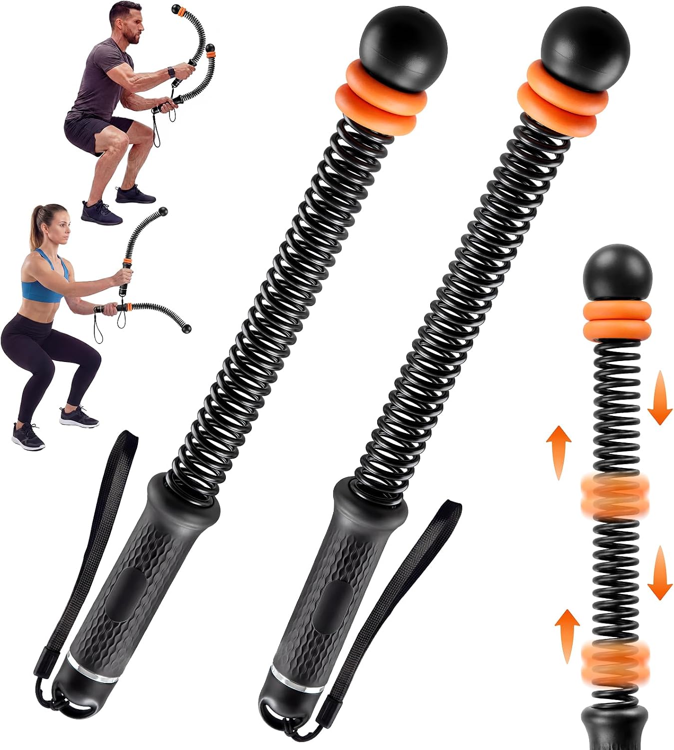Battle Rope Exercise - Cuerdas de Entrenamiento Ajustables sin Cuerda