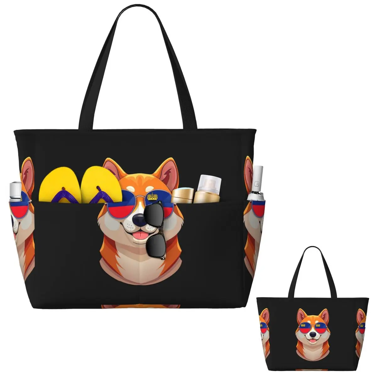 Yoga Fitness Tote - Bolso de mano Vintage con bandera