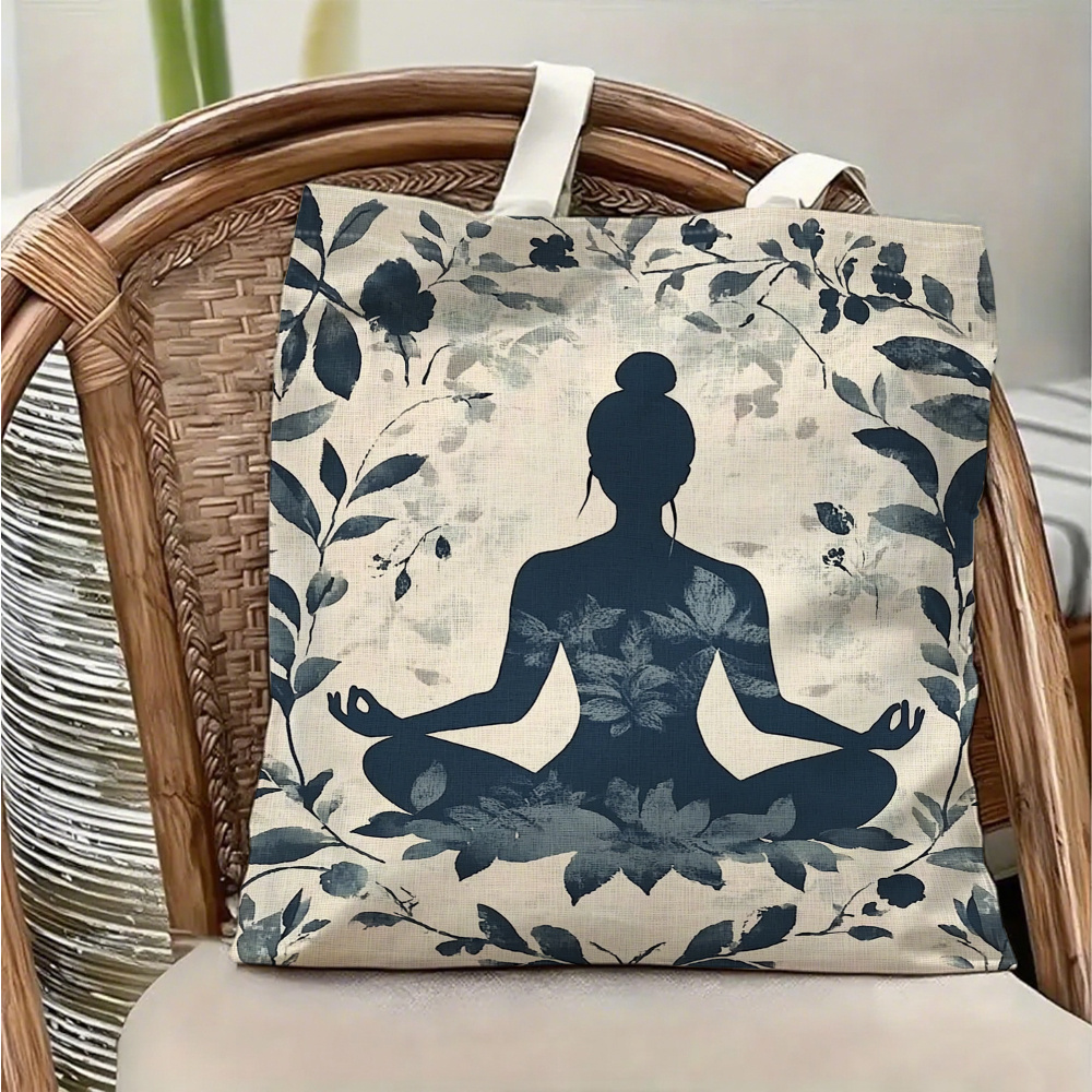 Yoga Fitness Tote - Bolso de hombro de lona con