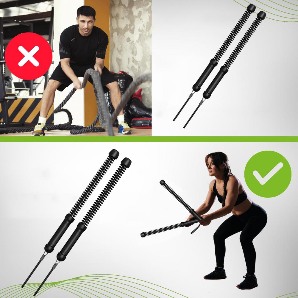 1 Par de Cuerdas de Entrenamie - Battle Rope Exercise reseña y precio