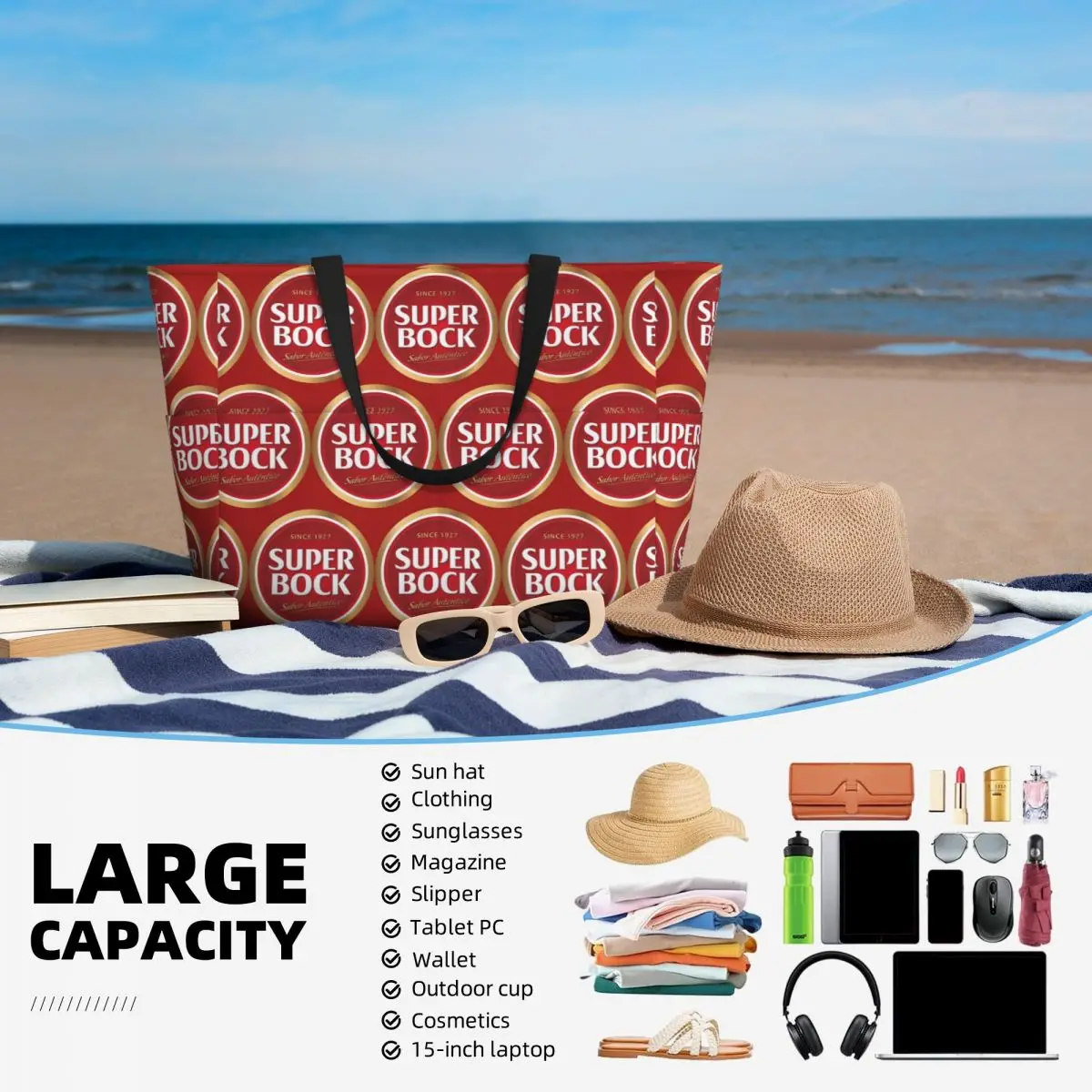 Bolso de playa Super Bock, bol - Yoga Fitness Tote reseña y precio