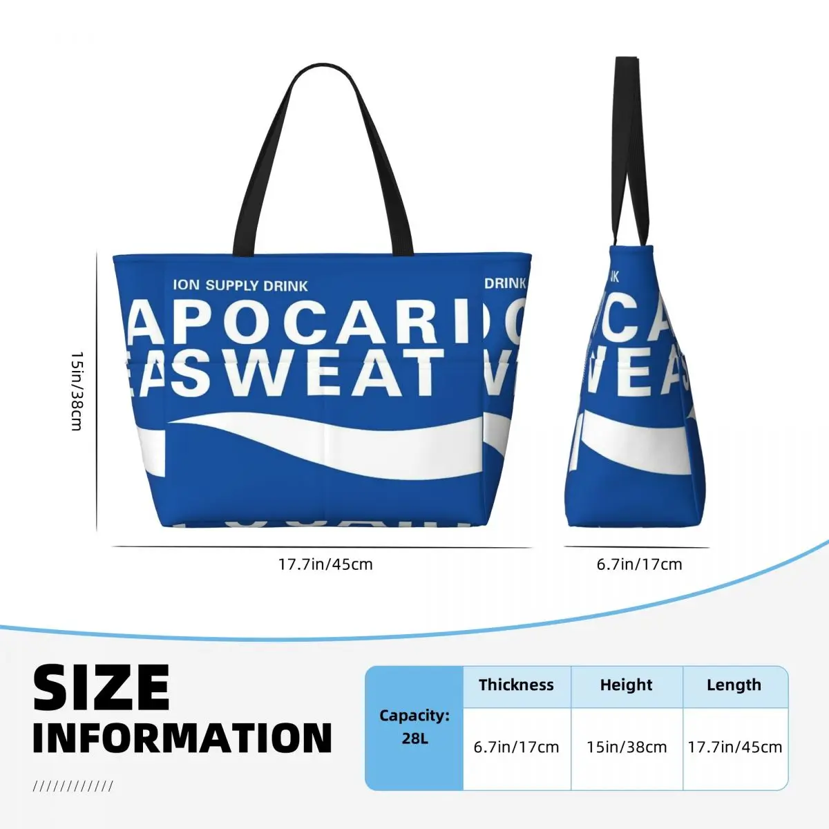 Bolsa de Playa Pocari Sweat, B - Yoga Fitness Merch reseña y precio