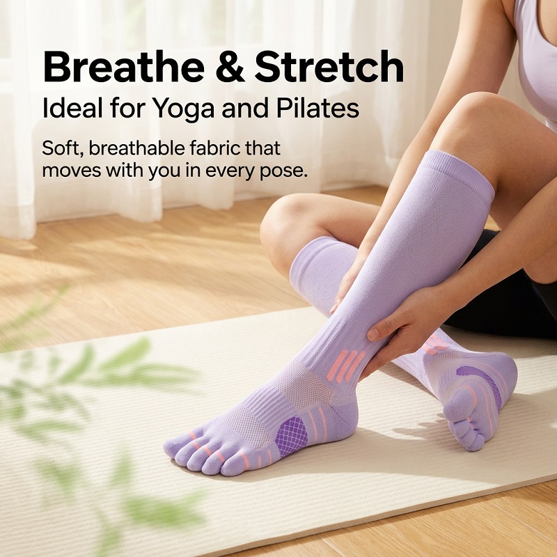1/6 Pares de Calcetines Largos - Yoga For Fitness reseña y precio
