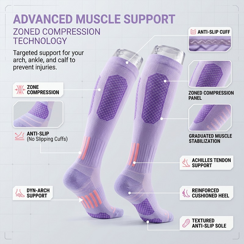 1/6 Pares de Calcetines Largos - Yoga For Fitness reseña y precio