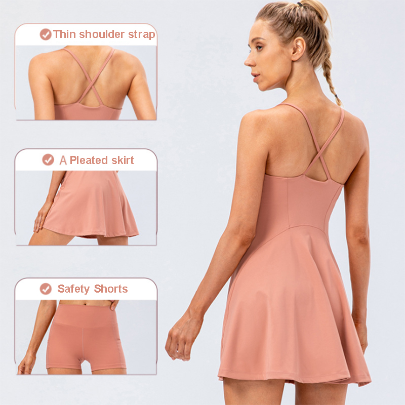 Falda de Yoga y tenis para muj - Yoga Fitness Dress reseña y precio
