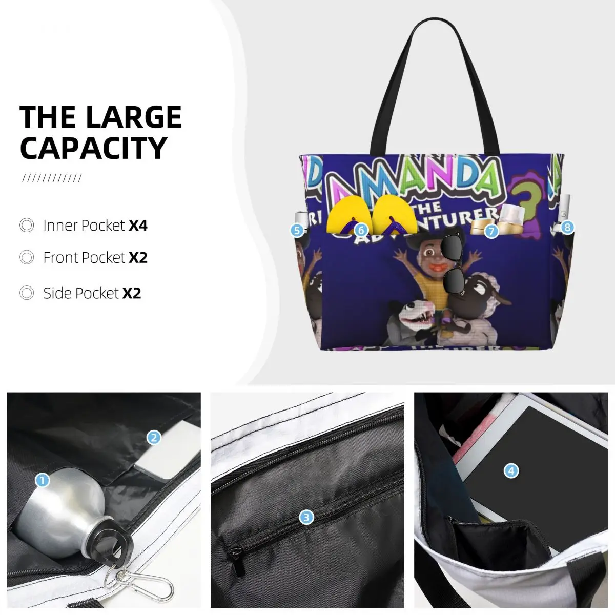 Bolso de playa Amanda The Adve - Yoga Fitness Tote reseña y precio